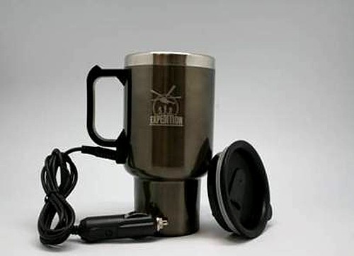 Автокружка с подогревом 450мл серая