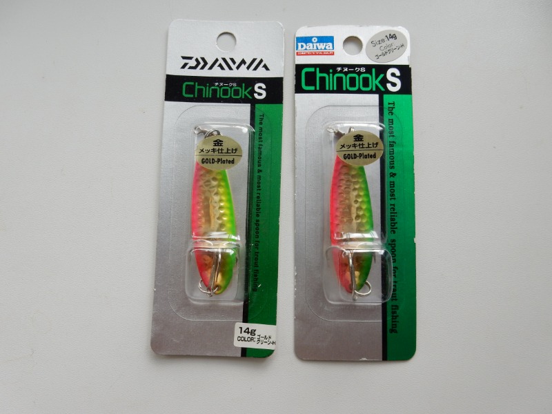 Блесна DAIWA Chinook S, 14 г, GOLD GREEN H
