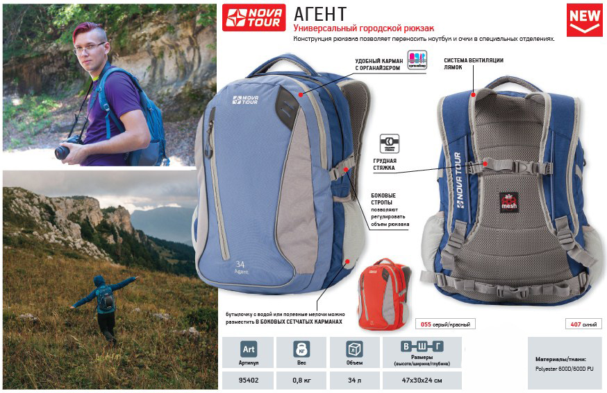 Рюкзак "Агент 34 N"